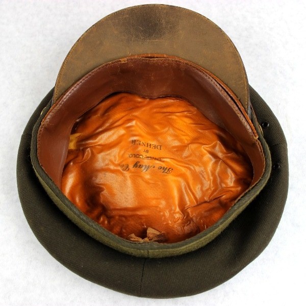 USAAF chocolate gabardine officer service cap w/ soft visor