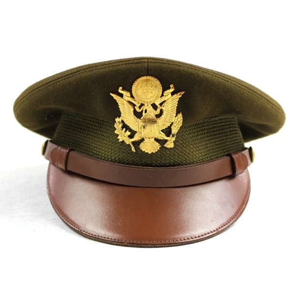 US Army officer winter service cap - Dobbs - Identified