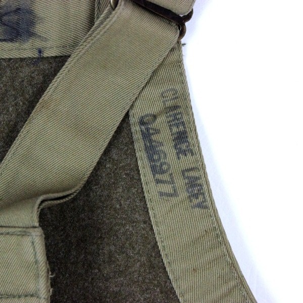 Scarce 1st Pattern tanker winter trousers / bib - Identified