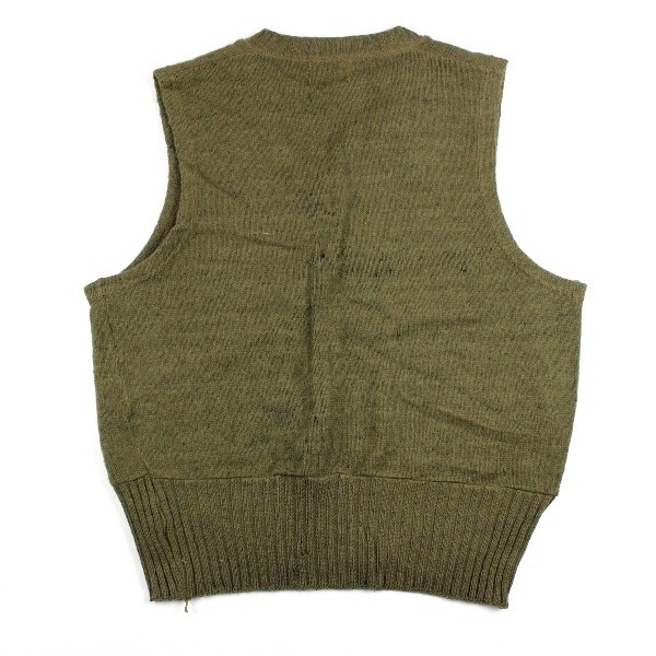 V Neck OD Wool sleeveless sweater - Large