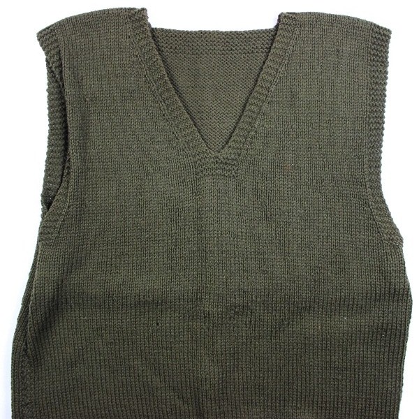 V Neck OD Wool sleeveless sweater - Large