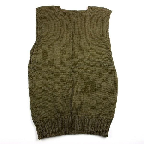 V Neck OD Wool sleeveless sweater - Large