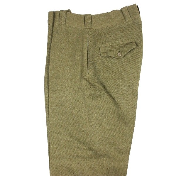 Officers OD wool serge field trousers - W33 L32