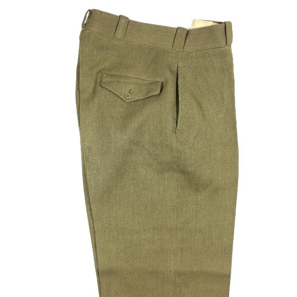 Officers OD wool serge field trousers - W33 L32