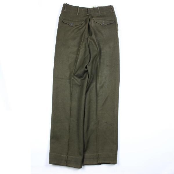 Officers chocolate gabardine field trousers - W30 L31