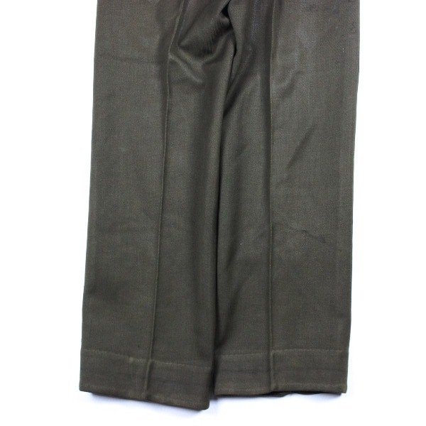 Officers chocolate gabardine field trousers - W30 L31