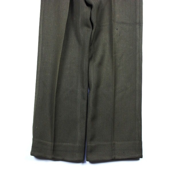 Officers chocolate gabardine field trousers - W30 L31