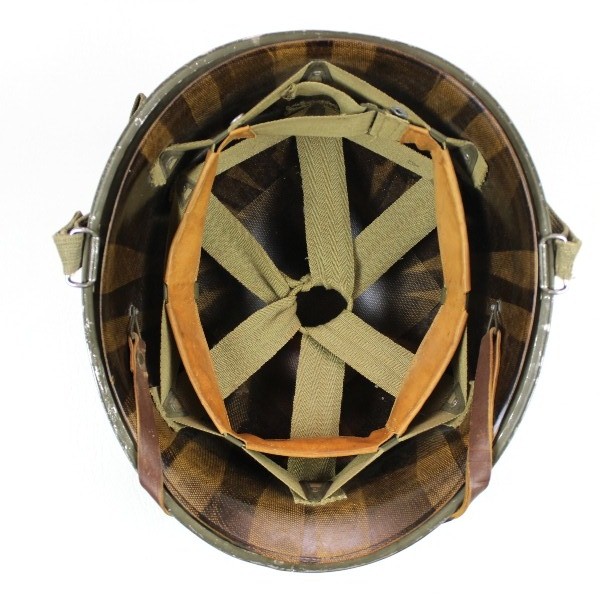 M1 helmet w/ Westinghouse liner - Front seam - Swivel bale