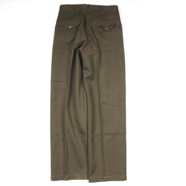 Officers chocolate gabardine field trousers - W30 L32