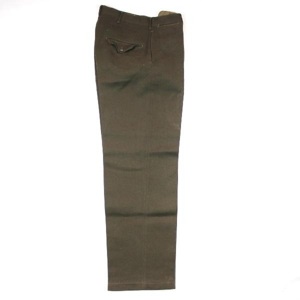 Officers chocolate gabardine field trousers - W30 L32