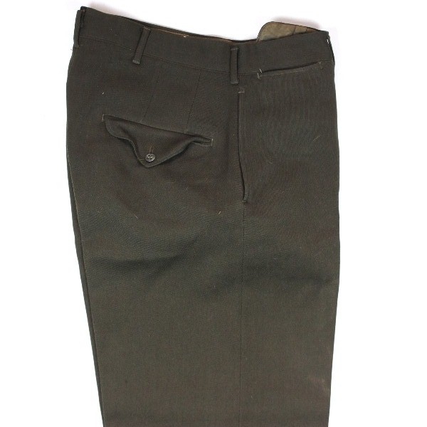 Officers chocolate gabardine field trousers - W30 L32