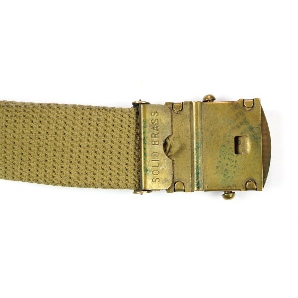 M1937 OD cotton webbing officers trousers belt