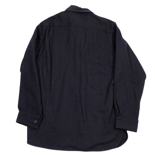 US Navy dark blue wool CPO shirt w/ 1 chest pocket