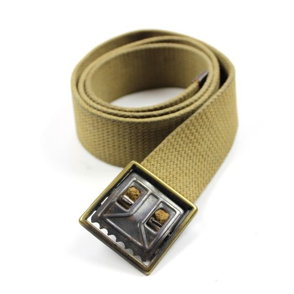 M1937 Khaki / tan cotton webbing EMs trousers belt