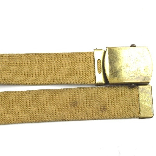 M1937 khaki cotton webbing officers trousers belt