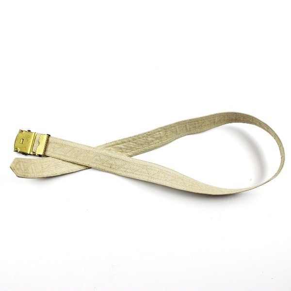 M1937 khaki cotton webbing officers trousers belt - Nice!