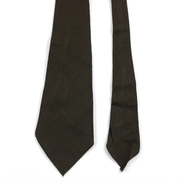 Dark OD wool service necktie