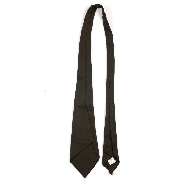 Dark OD wool service necktie