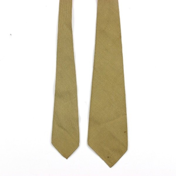 Khaki / Tan wool service necktie