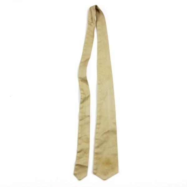 Khaki / Tan cotton service necktie