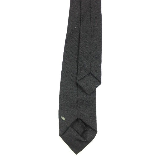 Black wool service necktie