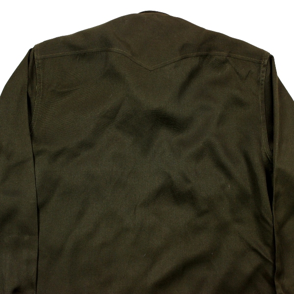 Army / Air Corps officers dark OD gabardine shirt - 15 1/2 x 32