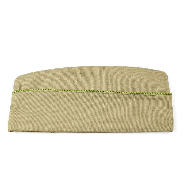 Khaki / tan cotton garrison cap - Military Police - 7 3/8