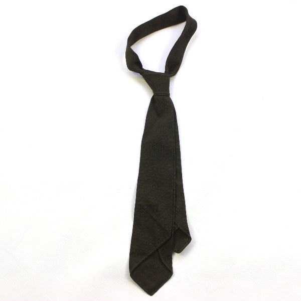 OD / Green wool service necktie