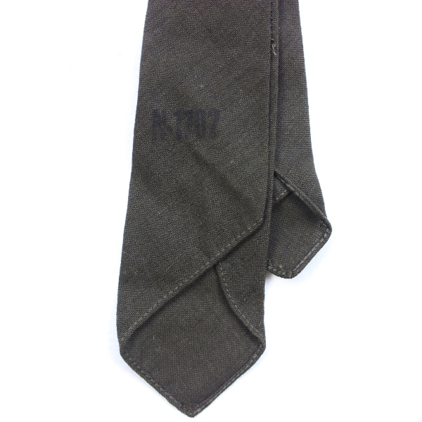 OD / Green wool service necktie