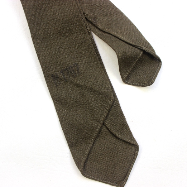 OD / Green wool service necktie