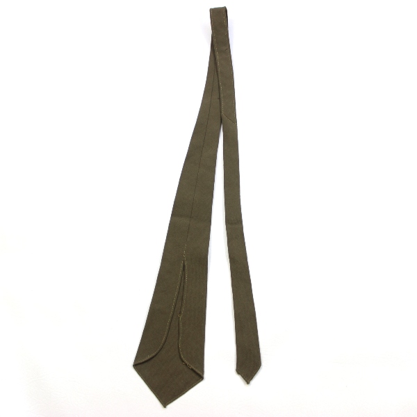 OD / Green wool service necktie