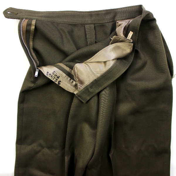 Women's Army Corps OD gabardine officers dress slacks