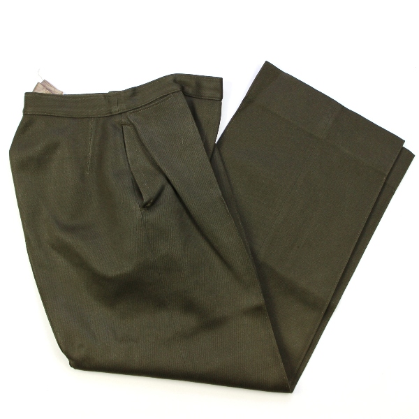 Women's Army Corps OD gabardine officers dress slacks