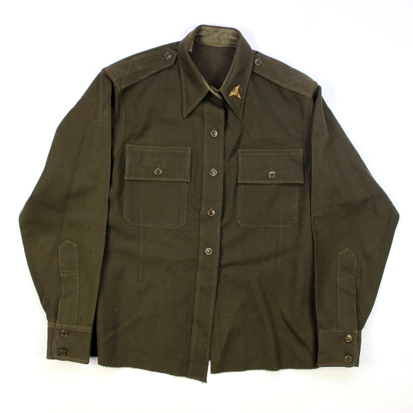 Women's Army Corps OD gabardine officers dress shirt