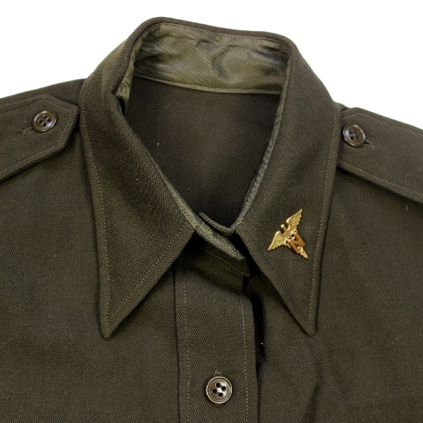 Women's Army Corps OD gabardine officers dress shirt