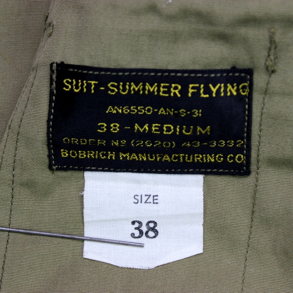 USAAF summer flight suit type AN-6550 / AN-S-31