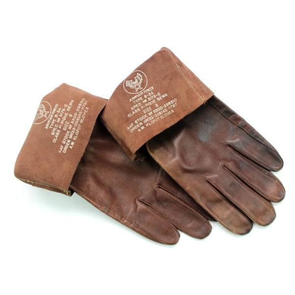 USAAF B3-A leather flight gloves - Size 8