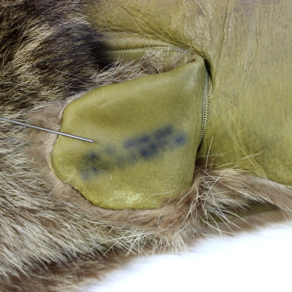 Scarce early Air Corps Arctic wolf fur mittens - Seattle QM Depot