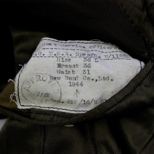 USAAF officers short dress jacket - British made / 8th AF