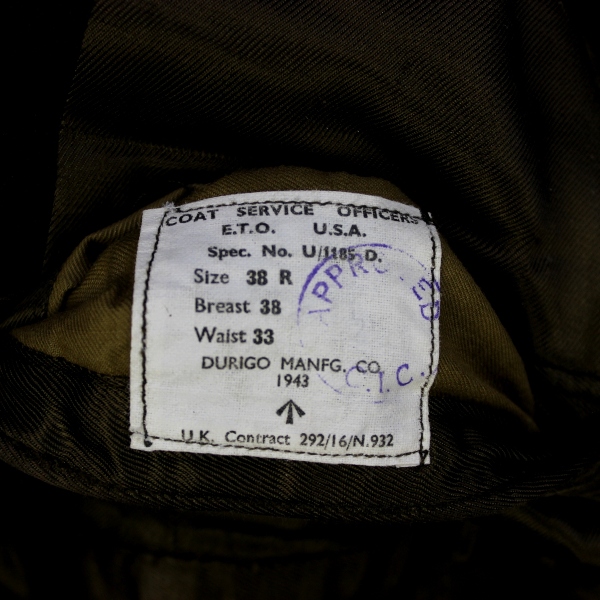 USAAF officers short dress jacket - British made