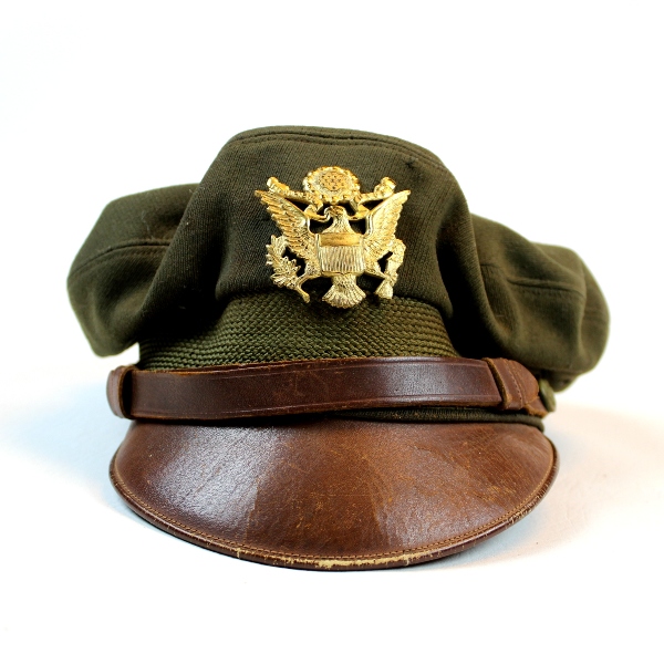 US Army Air Forces officers OD crusher cap - Bancroft Flighter