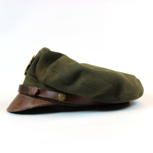 US Army Air Forces officers OD crusher cap - Bancroft Flighter