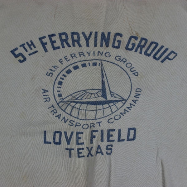 Scarce 1940s white cotton sweatshirt - 5th Ferrying Group