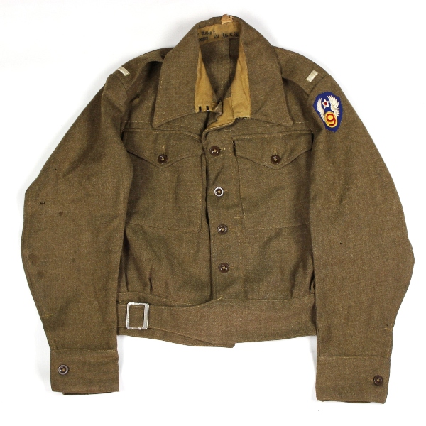 1940 pattern wool battledress w/ 9th Air Force patch