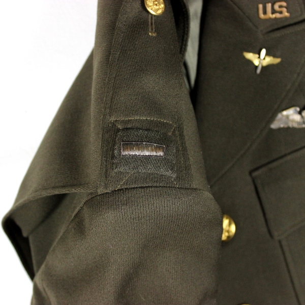 USAAF OD wool gabardine officers dress jacket - 14th AF bullion