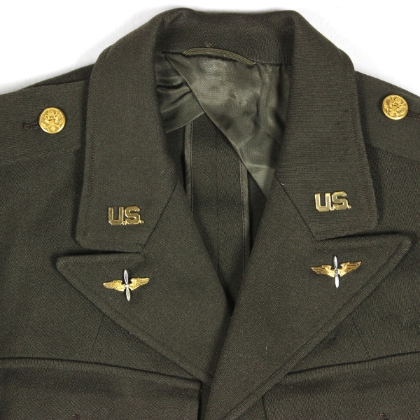 USAAF OD wool gabardine officers dress jacket - 8th AF British Made