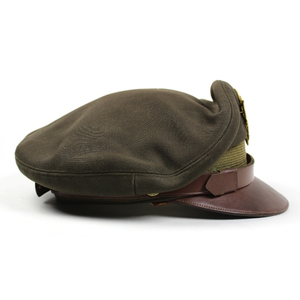 USAAF officers OD wool gabardine dress visor cap