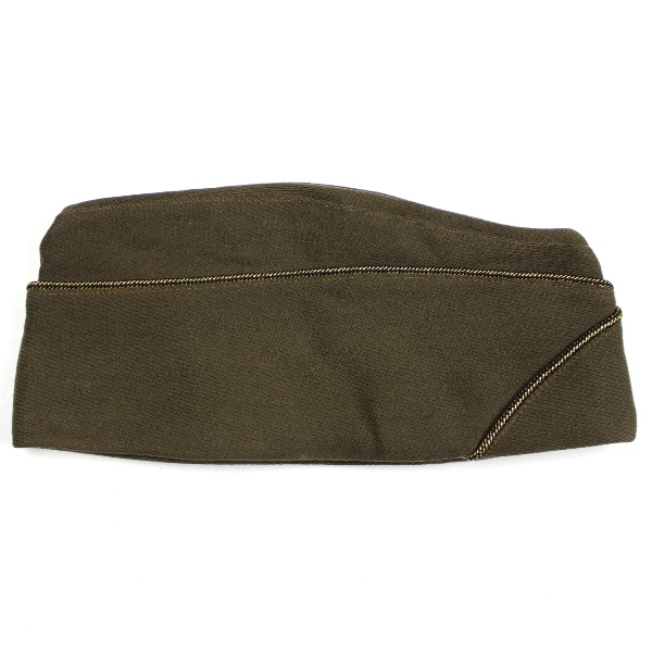 US Army officers OD wool gabardine garrison cap - 1st LT