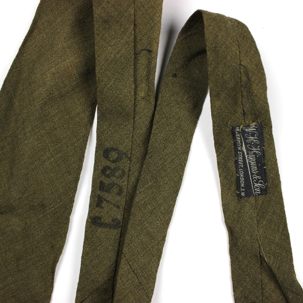 Officers OD wool dress neck tie - British Made