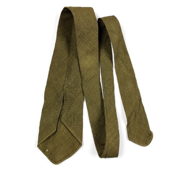 Officers OD wool dress neck tie - British Made